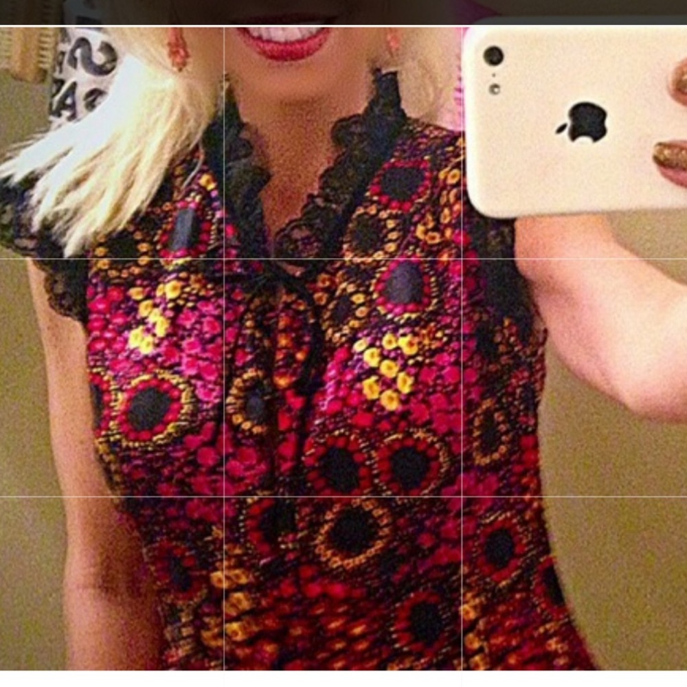 Free People Lace Trim Women's Top - Picture 7 of 7